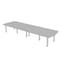 Skutchi Designs 45 in W, 144 in L, 29 in H, Engineered Wood Top, Grey HAR-AREC-46143-PT-01 - alternate 1